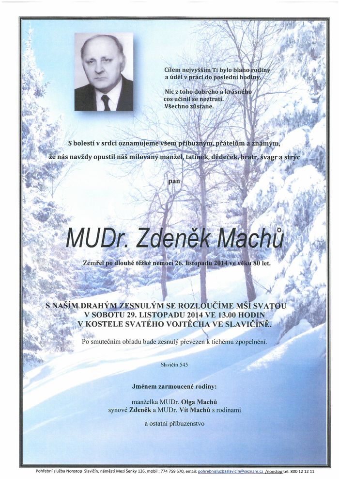 MUDr. Zdeněk Machů