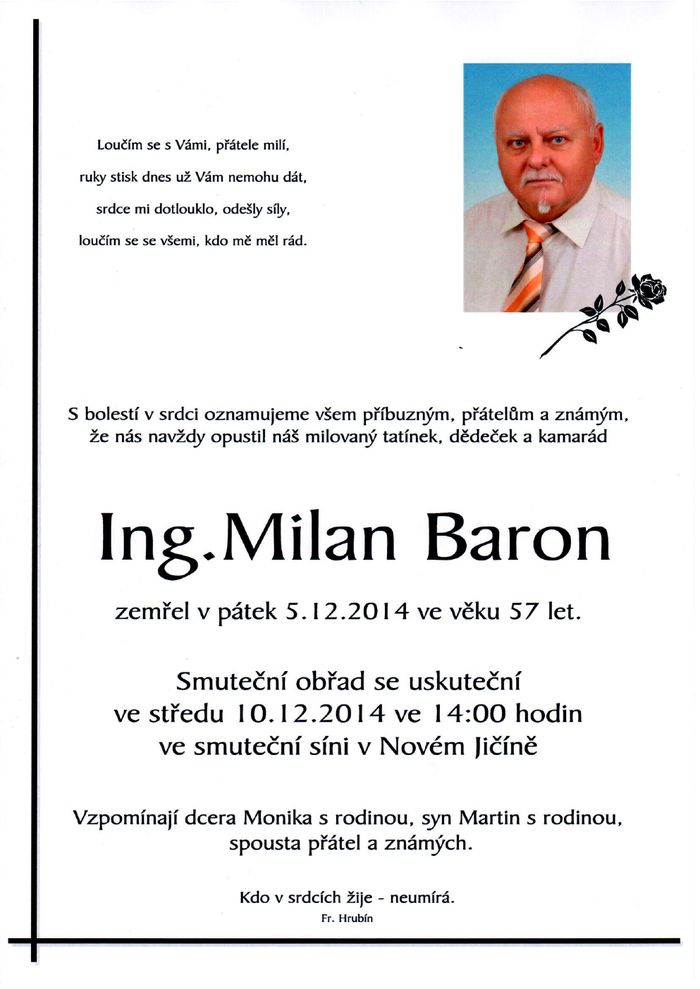 Ing. Milan Baron