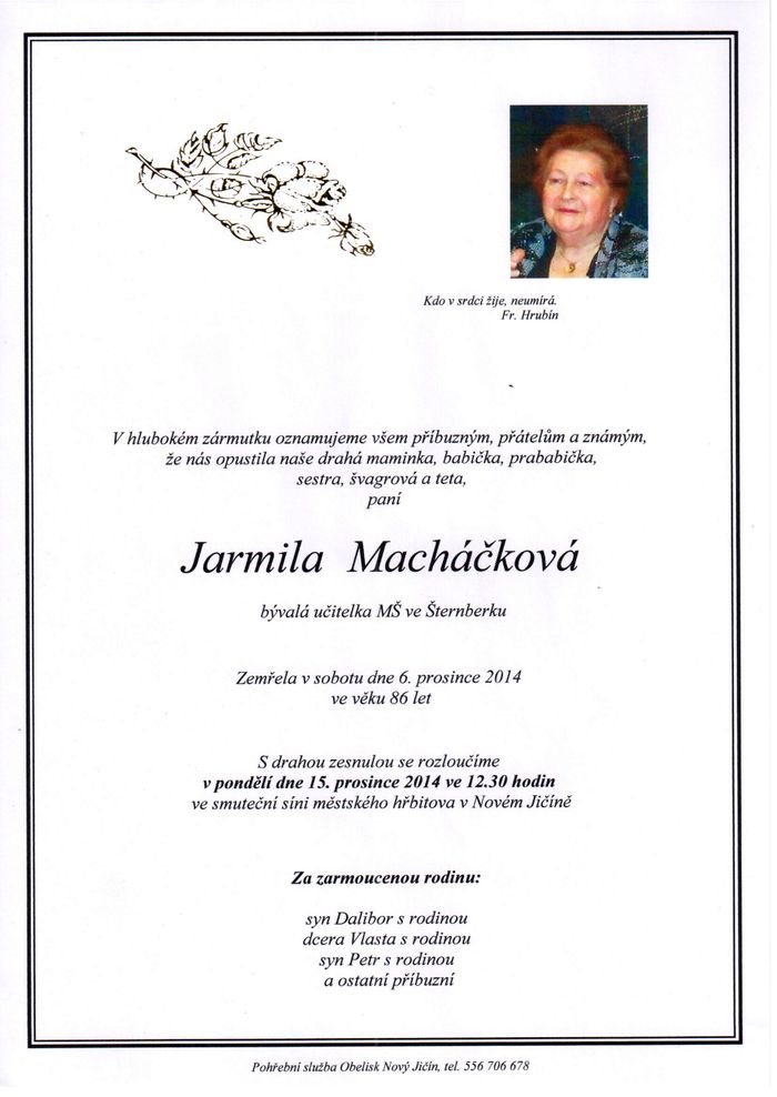 Jarmila Macháčková