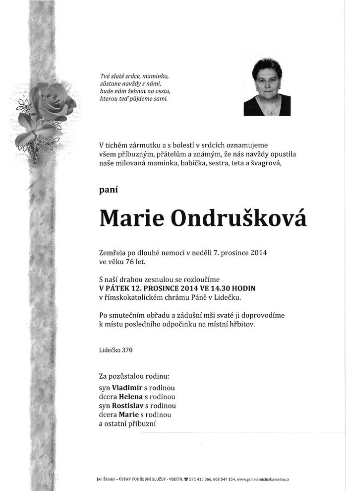 Marie Ondrušková