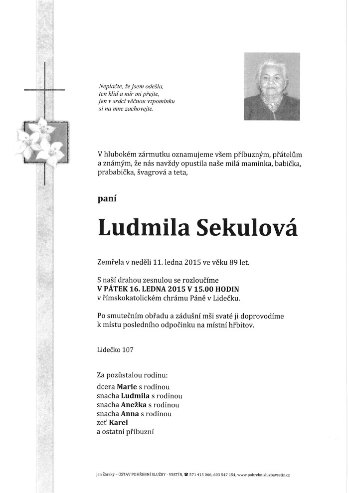 Ludmila Sekulová