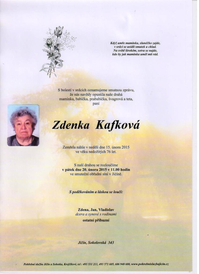 Zdenka Kafková