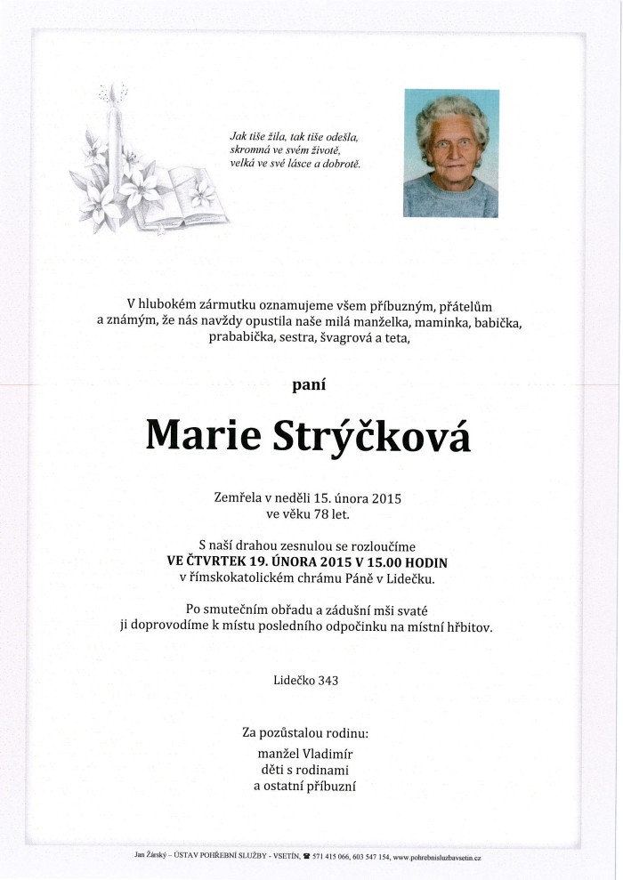 Marie Strýčková