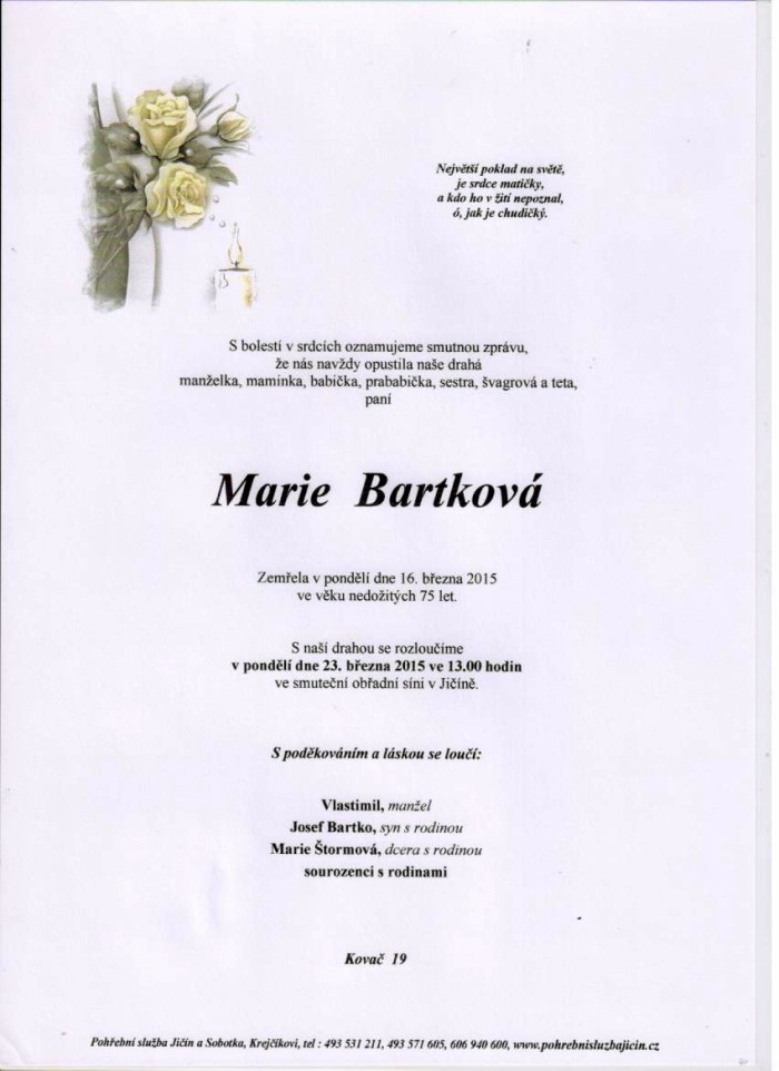 Marie Bartková
