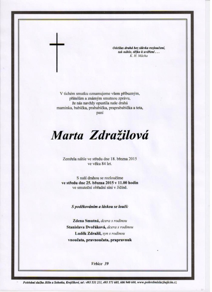 Marta Zdražilová