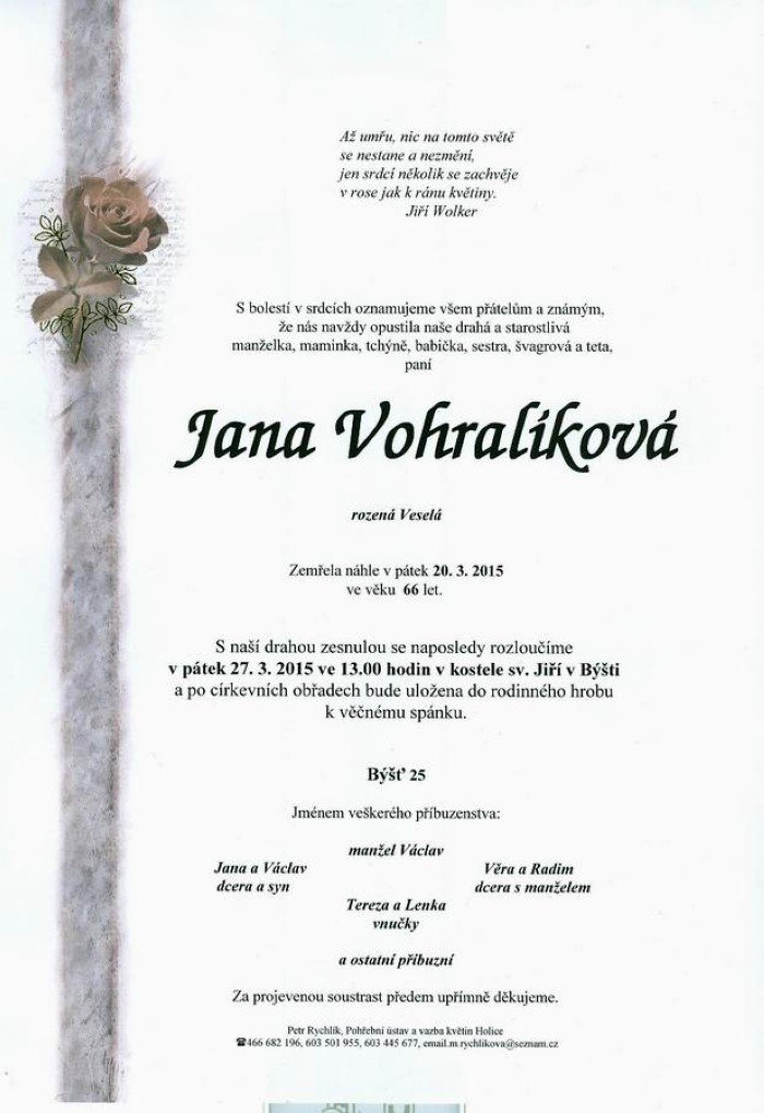 Jana Vohralíková