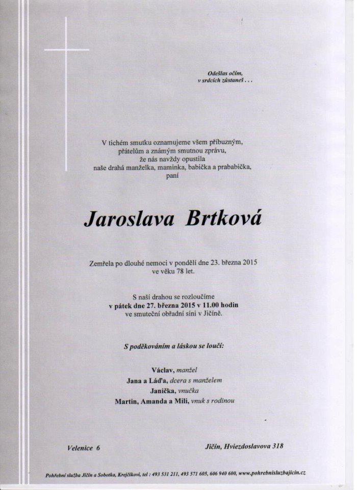 Jaroslava Brtková