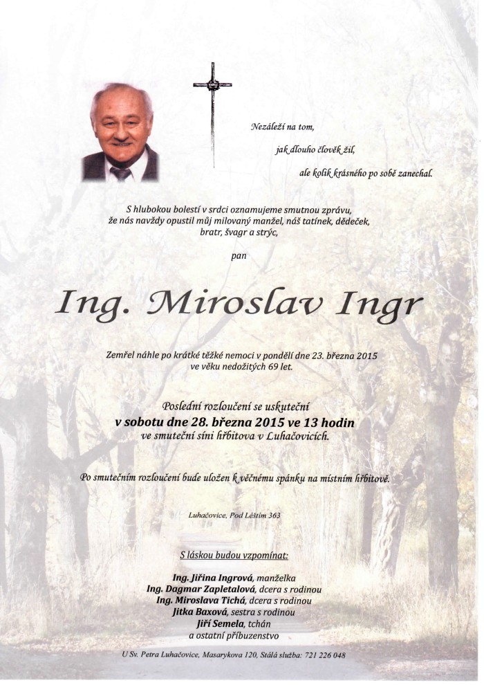 Ing. Miroslav Ingr