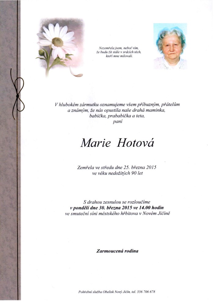 Marie Hotová