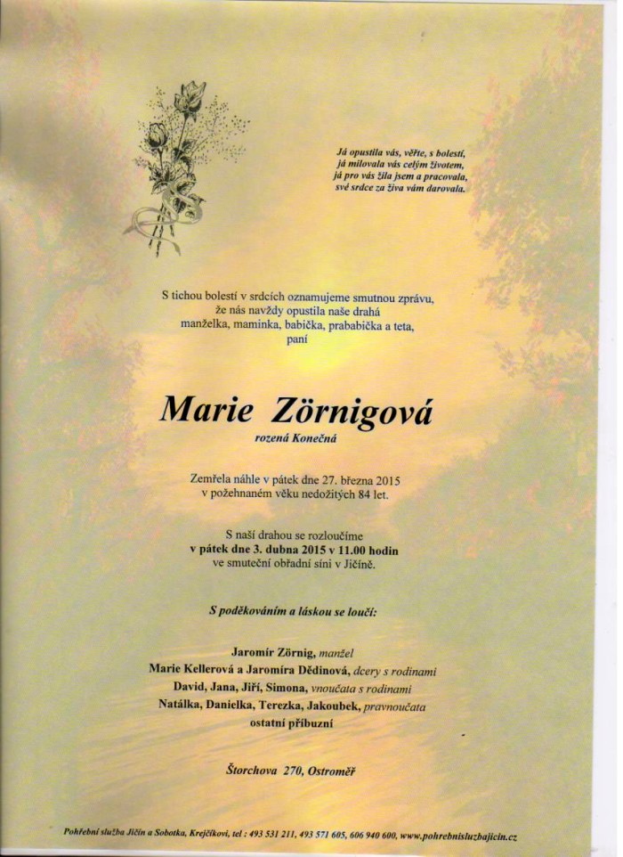 Marie Zörnigová