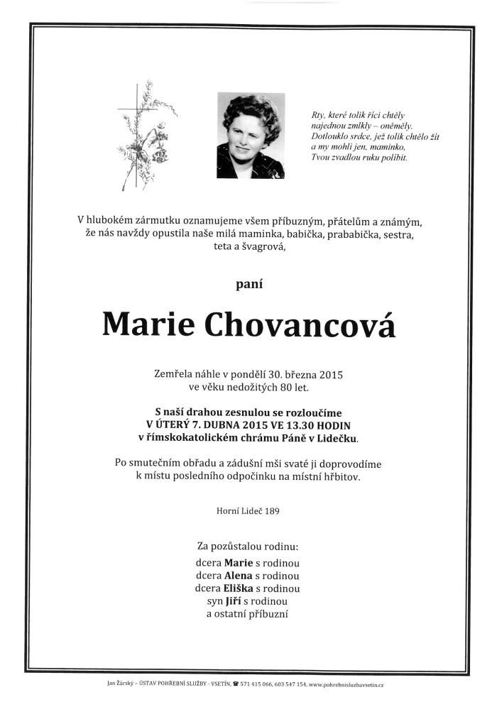 Marie Chovancová