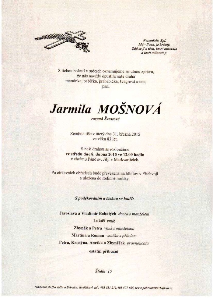 Jarmila Mošnová