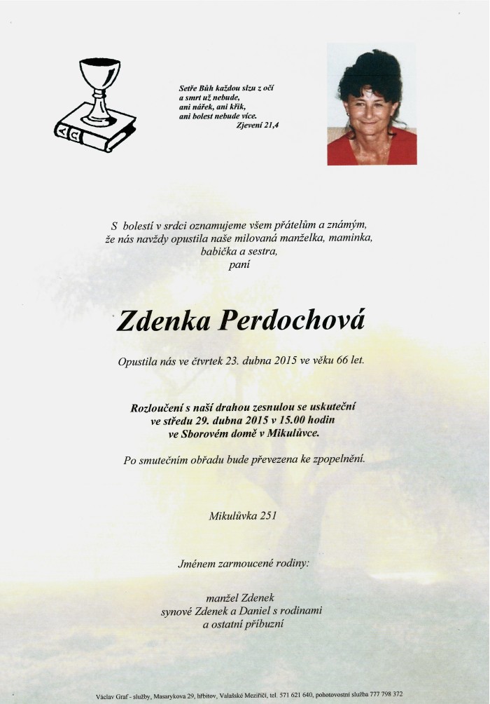 Zdenka Perdochová