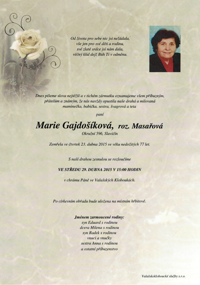 Marie Gajdošíková