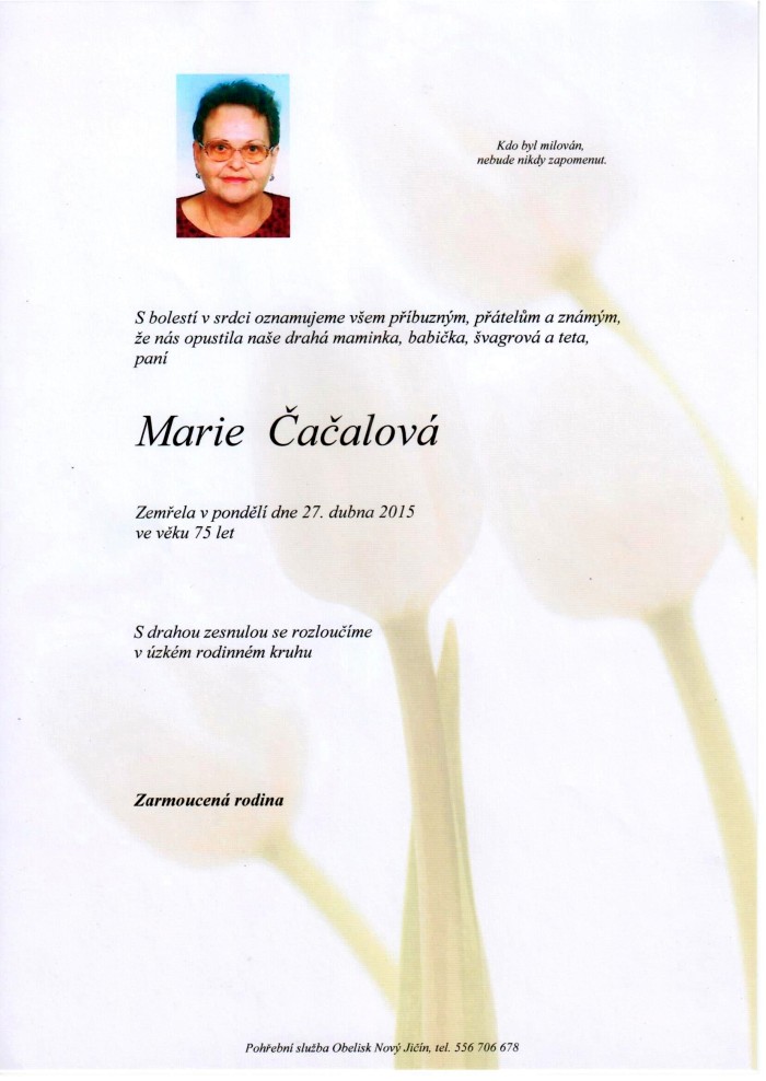 Marie Čačalová