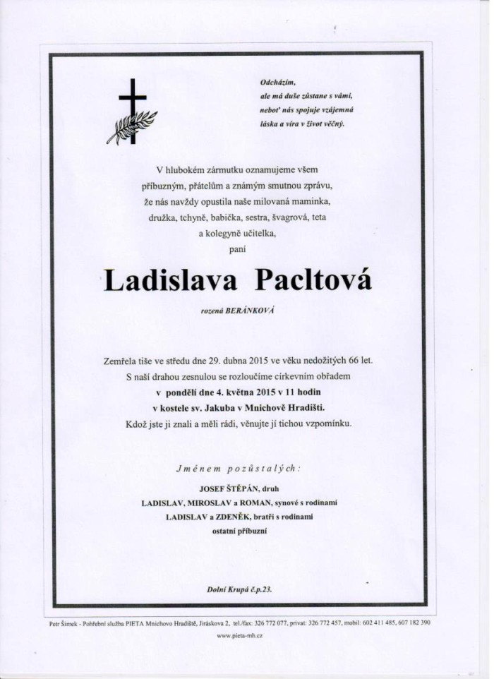 Ladislava Pacltová