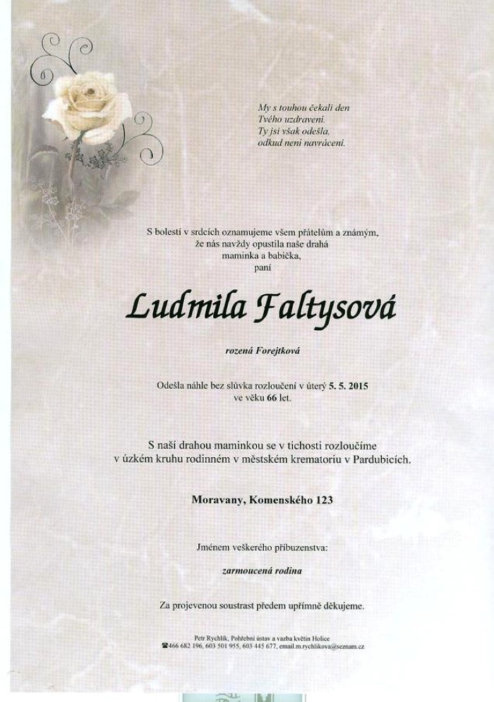 Ludmila Faltysová