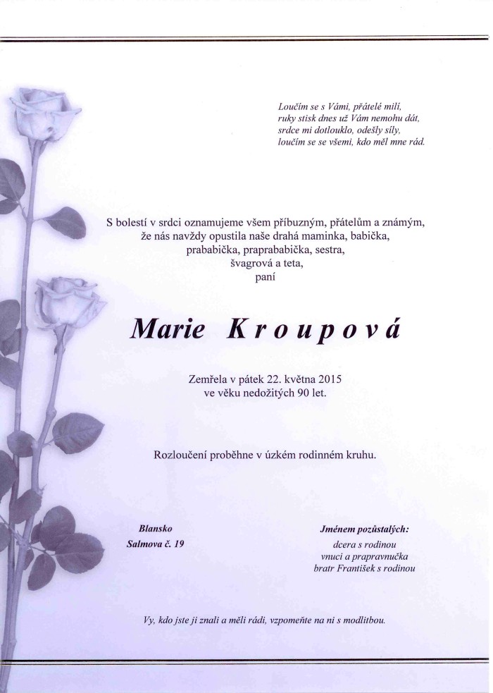 Marie Kroupová