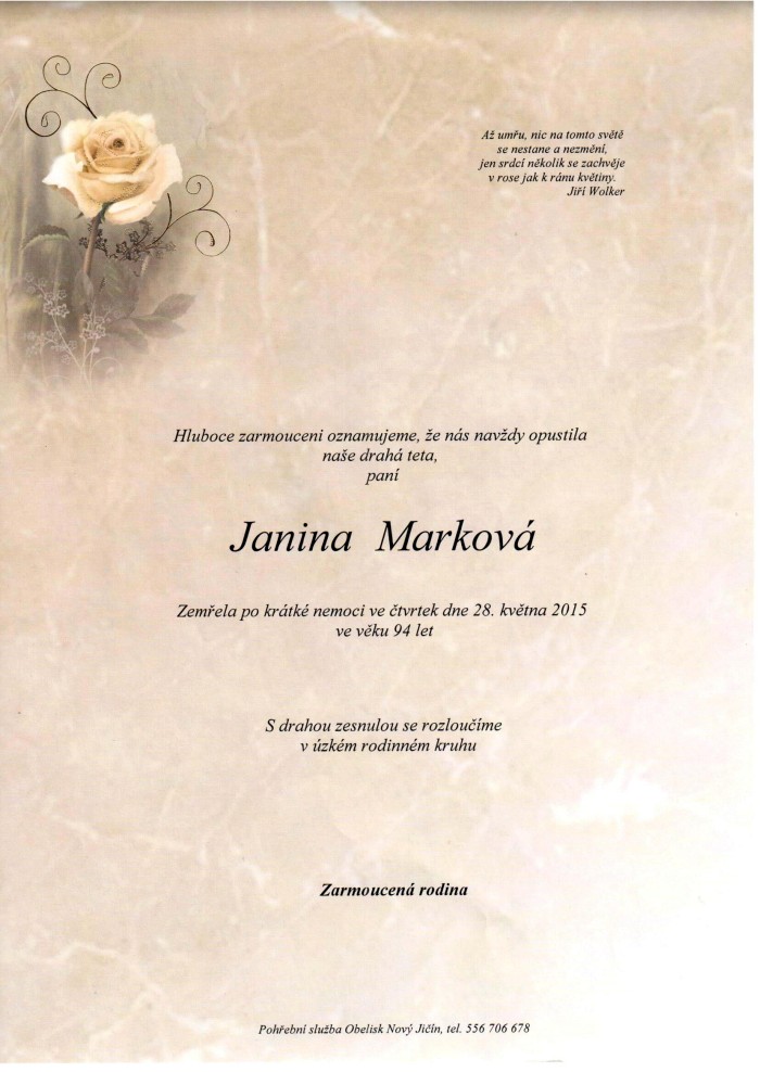 Janina Marková