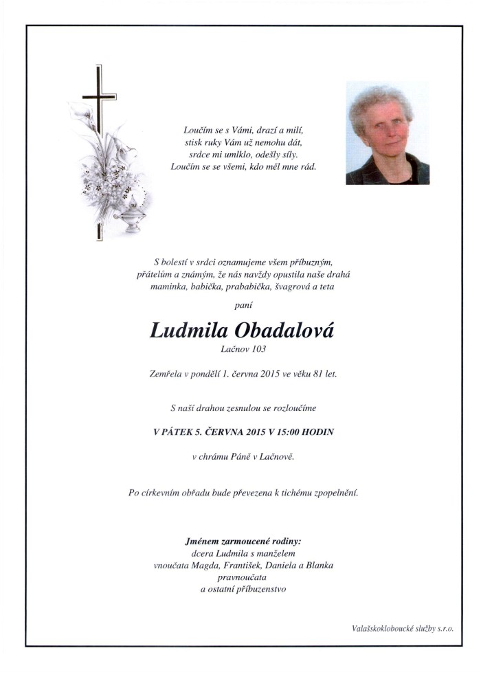 Ludmila Obadalová