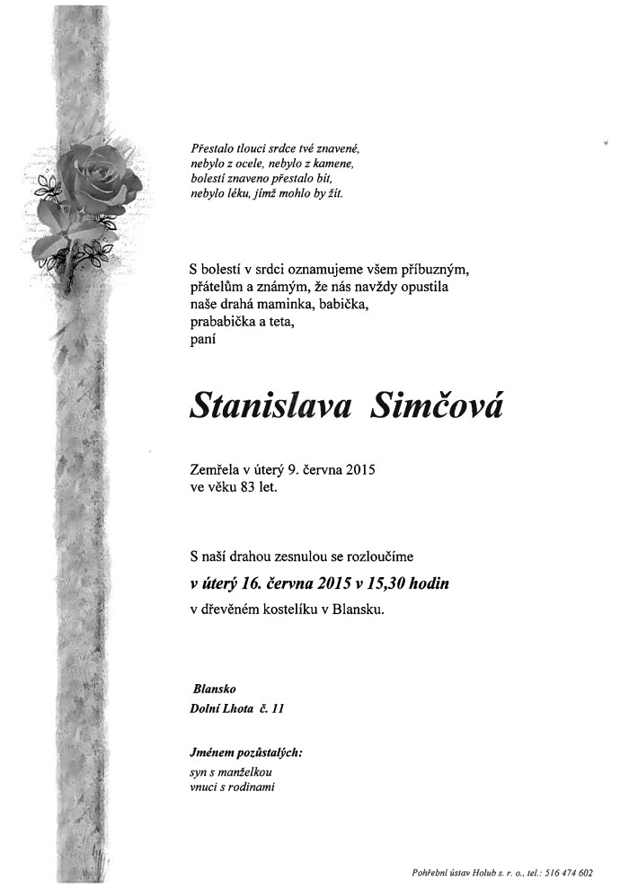 Stanislava Simčová