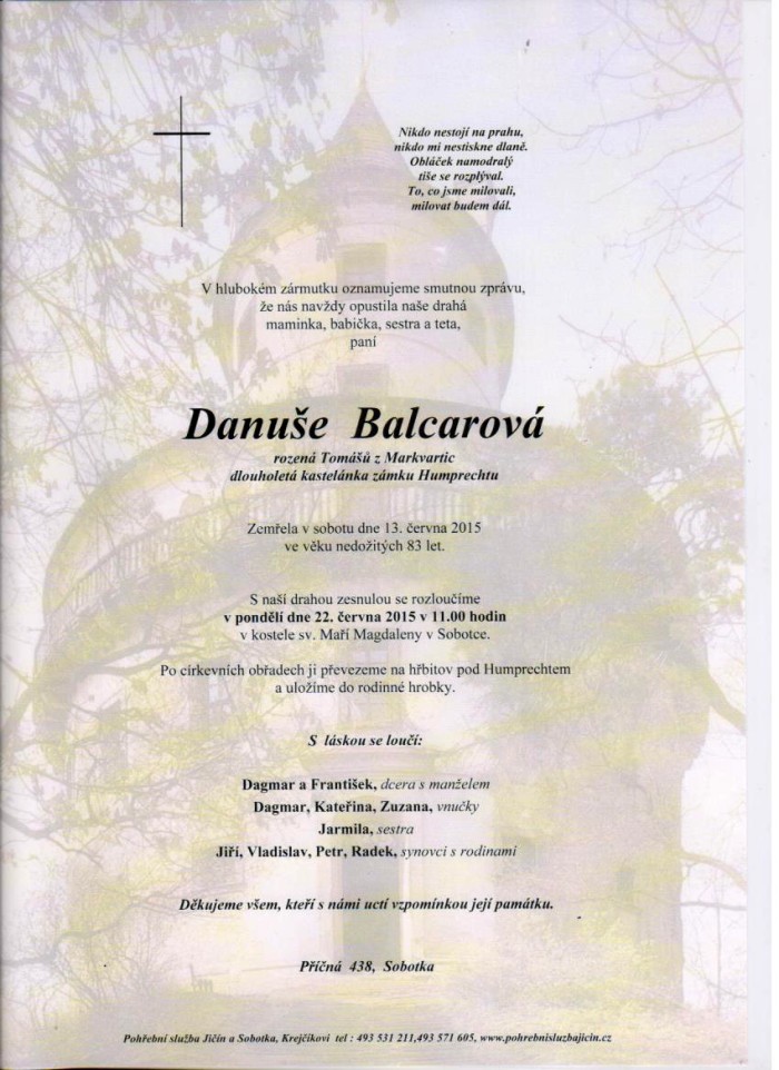 Danuše Balcarová