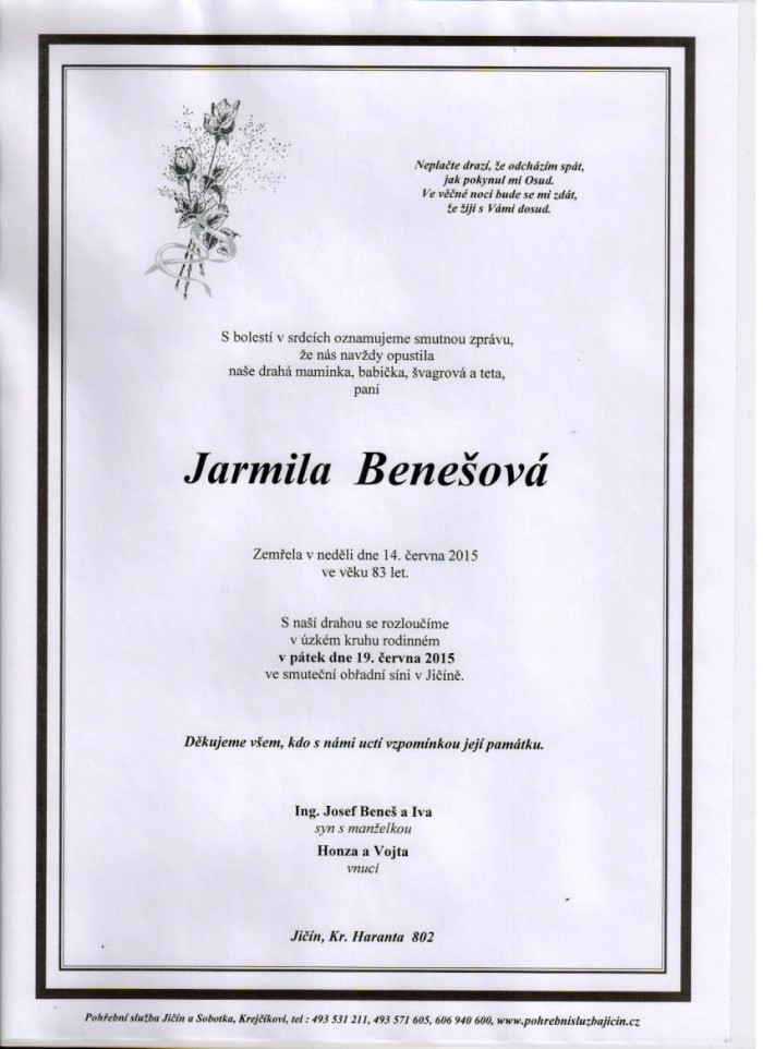 Jarmila Benešová