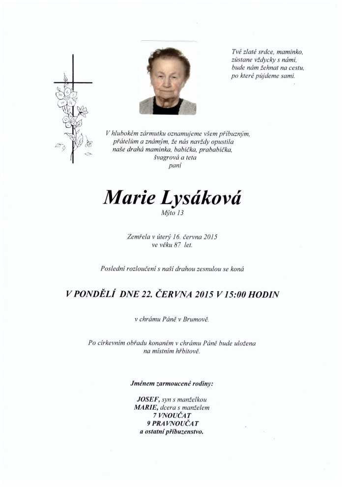 Marie Lysáková