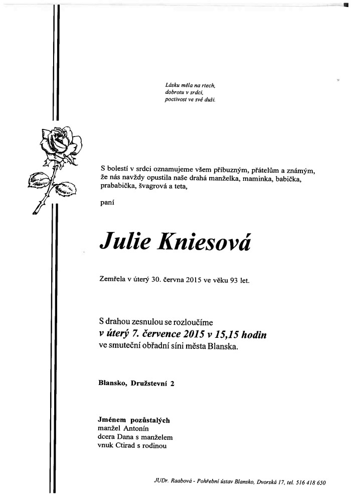 Julie Kniesová