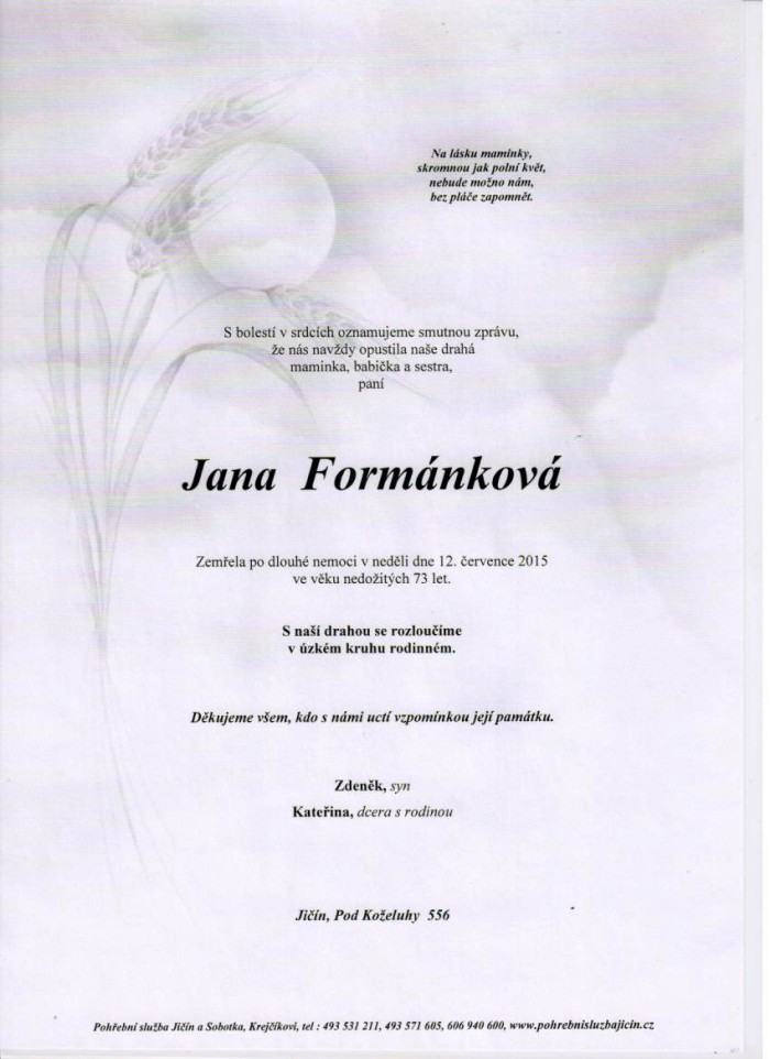 Jana Formánková