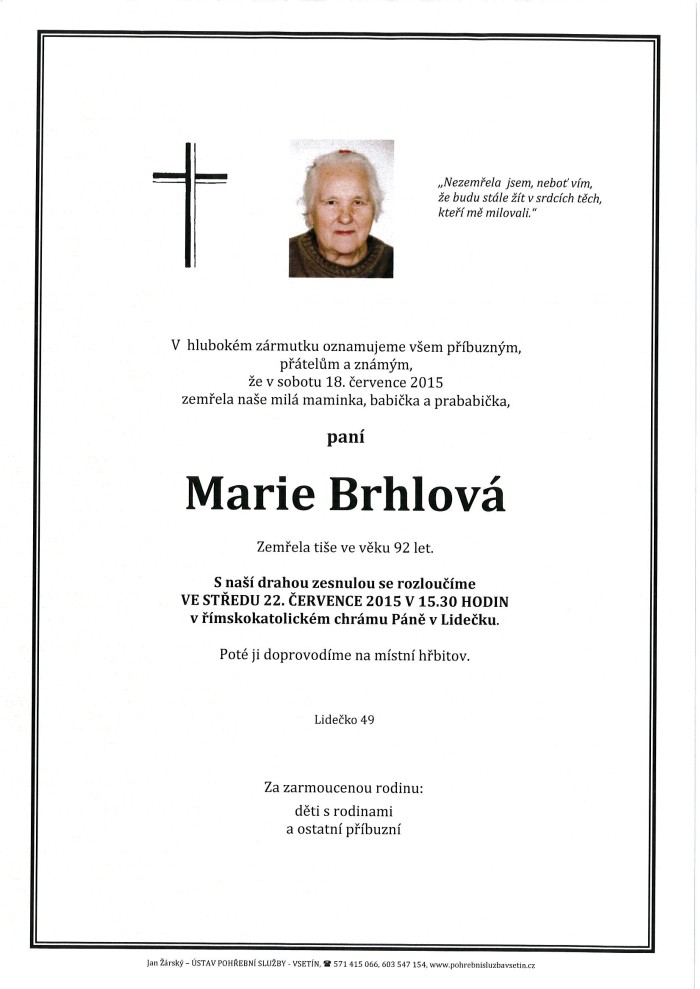 Marie Brhlová