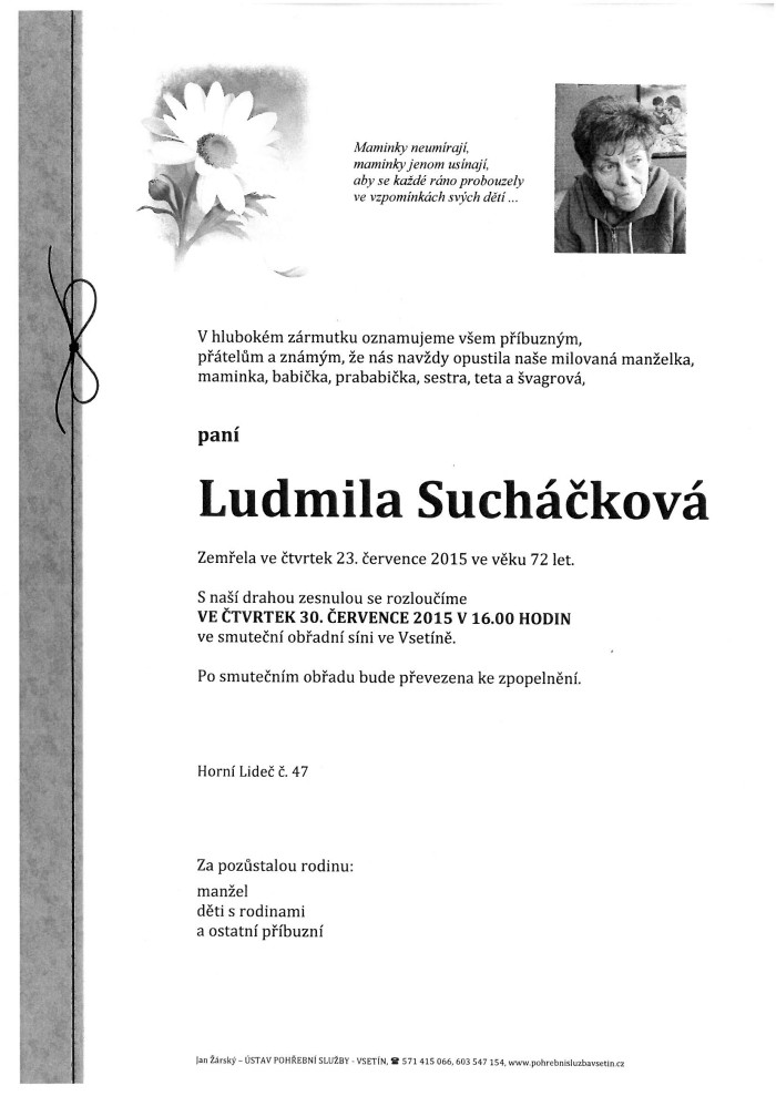 Ludmila Sucháčková