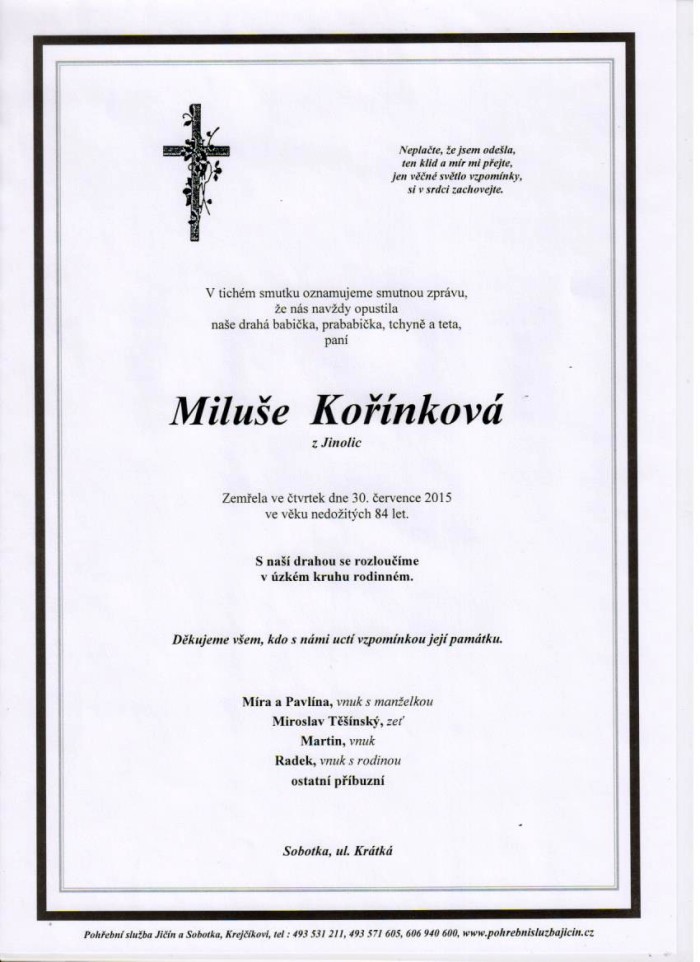 Miluše Kořínková