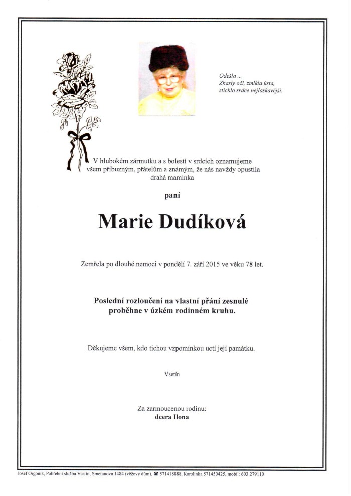 Marie Dudíková