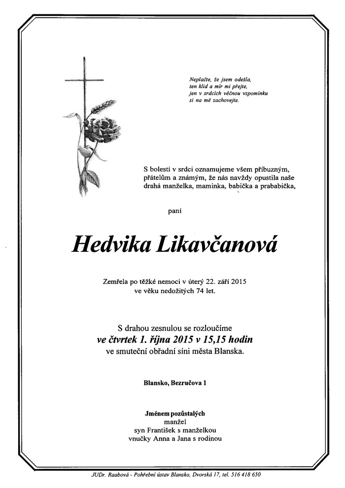 Hedvika Likavčanová