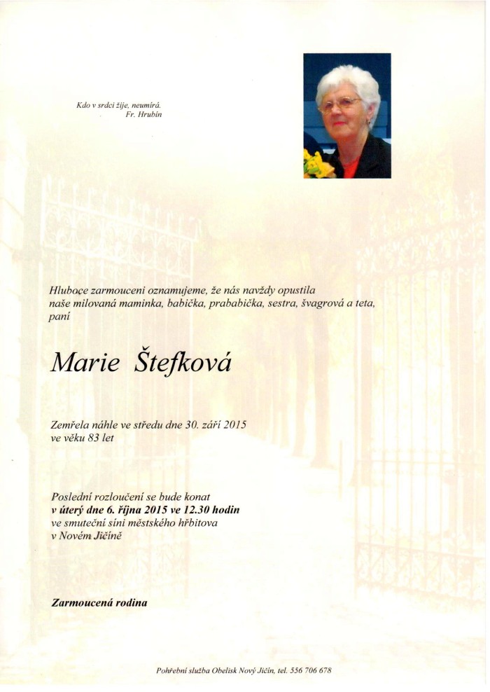 Marie Štefková