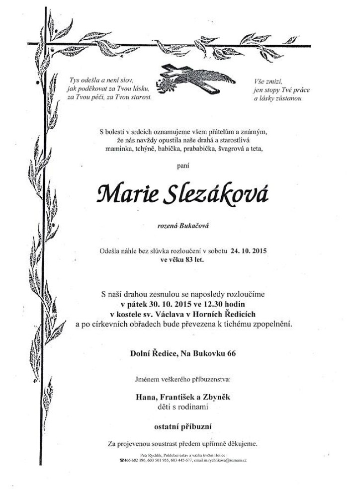 Marie Slezáková
