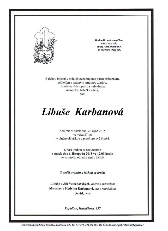 Libuše Karbanová