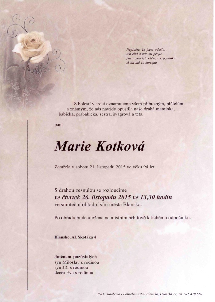 Marie Kotková