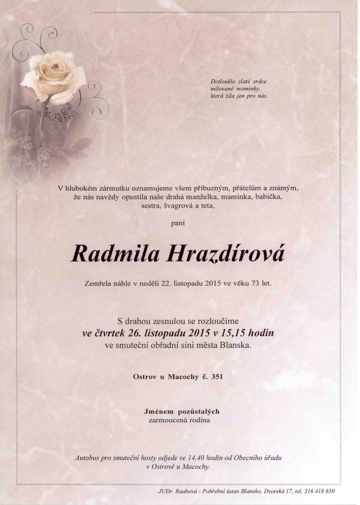 Radmila Hrazdírová