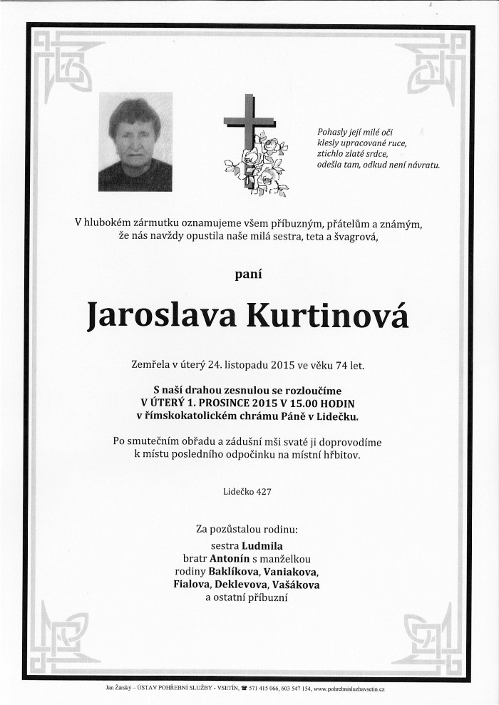 Jaroslava Kurtinová