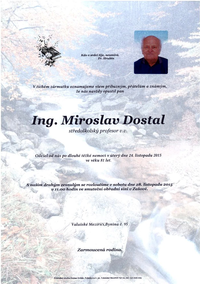 Ing. Miroslav Dostal