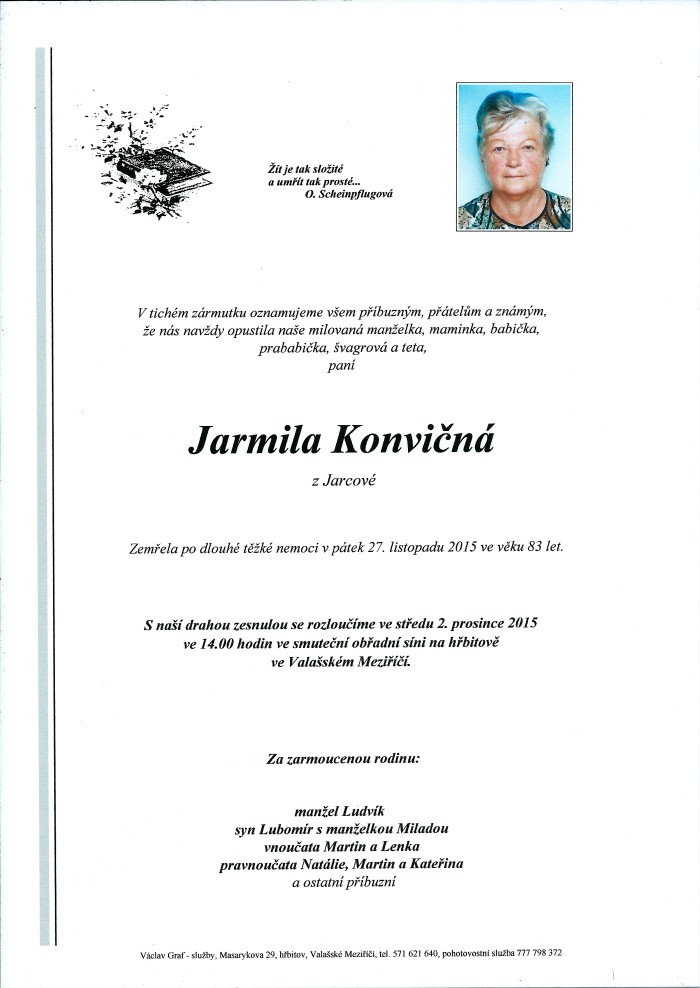 Jarmila Konvičná