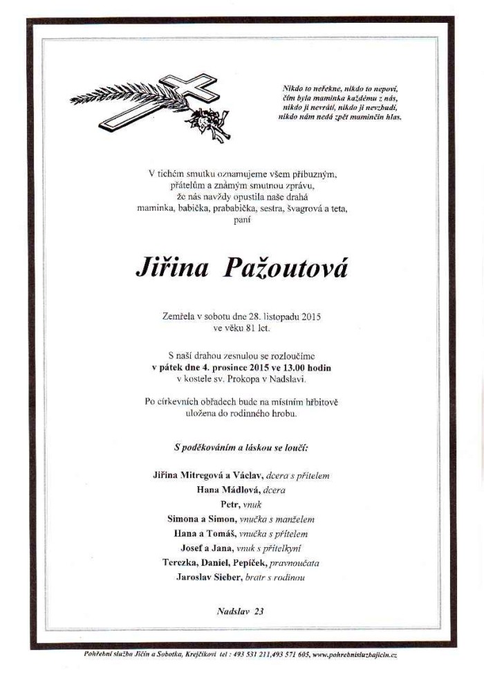 Jiřina Pažoutová