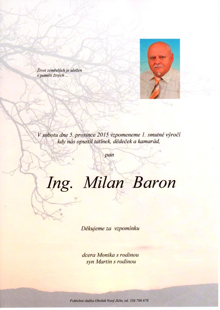 Ing. Milan Baron