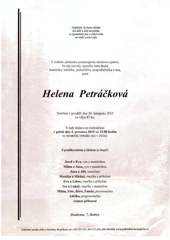 Helena Petráčková