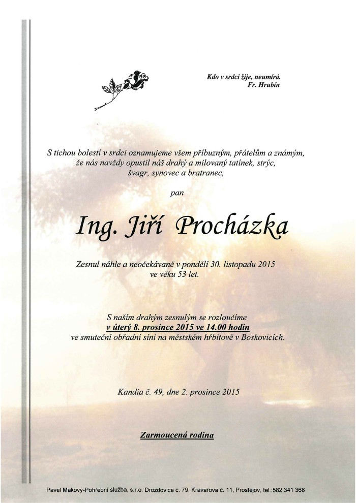 Ing. Jiří Procházka