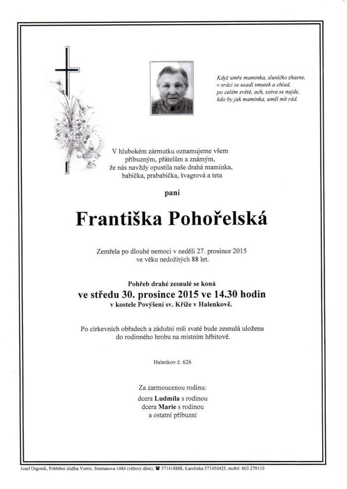Františka Pohořelská