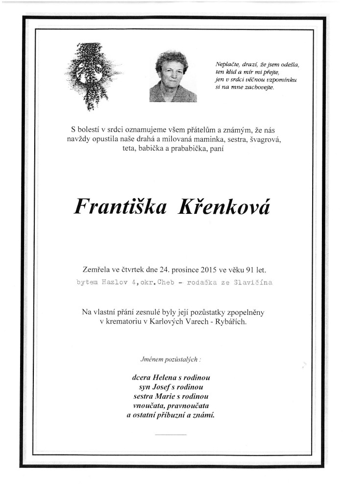 Františka Křenková