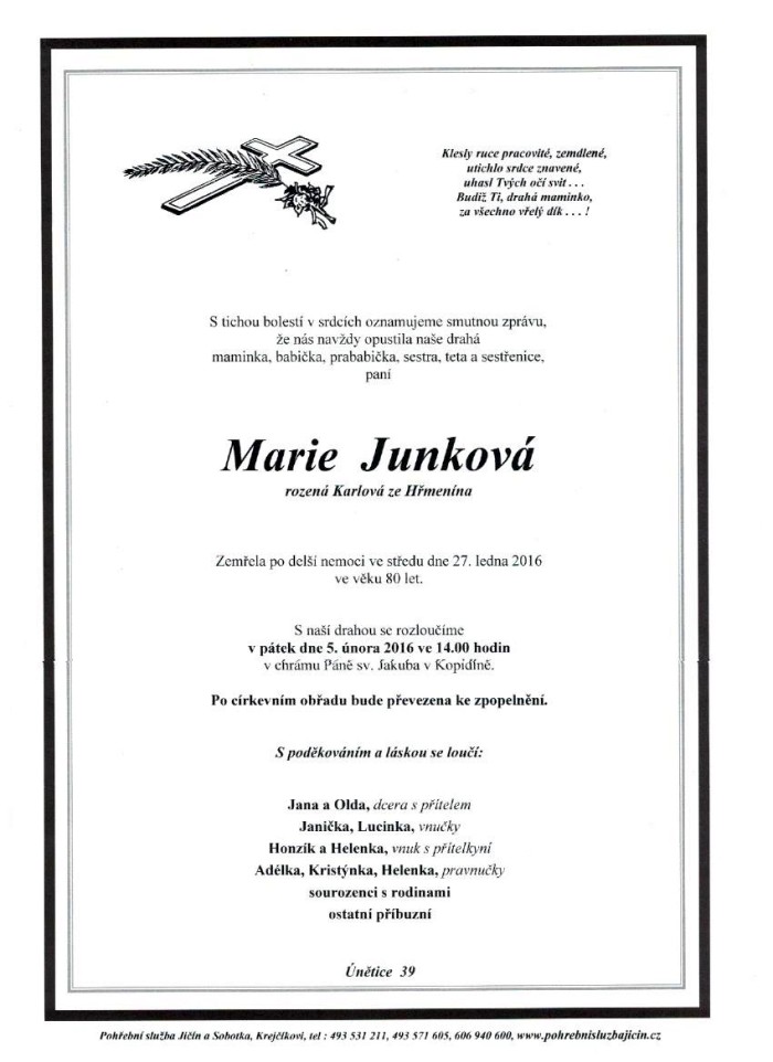 Marie Junková